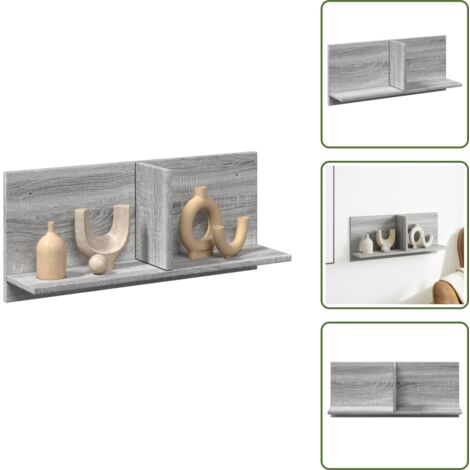 Armadio in truciolato - vidaXL Mobile a Parete 70x16,5x30cm Grigio Sonoma in Legno Multistrato - Armadio grigio sonoma