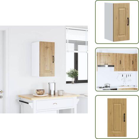 Armadio in truciolato - vidaXL Pensile da Cucina Kalmar Rovere Artigianale Legno Multistrato - Armadio multistrato