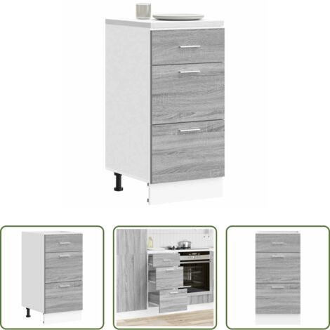 Armadio inferiore -  Armadio Inferiore “Lyon” Grigio Sonoma 40x46x81,5 cm