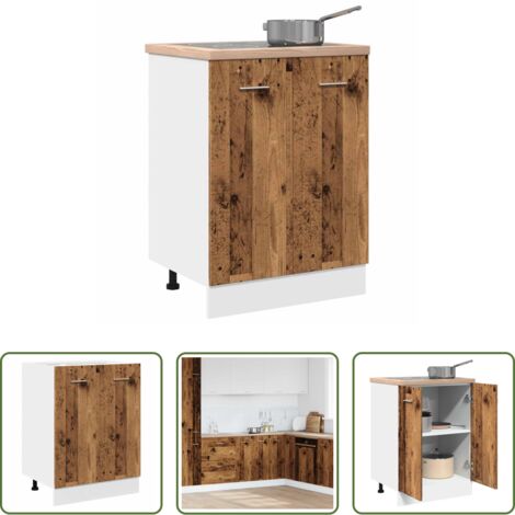 Armadio inferiore -  Armadio Inferiore “Lyon” Legno Antico 60x46x81,5 cm