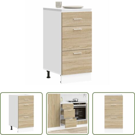 Armadio inferiore -  Armadio Inferiore “Lyon” Rovere Sonoma 40x46x81,5 cm
