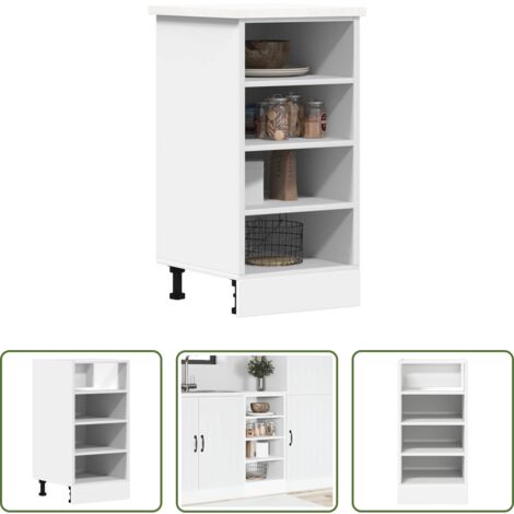 Armadio inferiore -  Armadio Inferiore “Riga” Bianco 40x44,5x81,5 cm