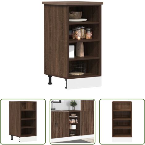 Armadio inferiore -  Armadio Inferiore “Riga” Rovere Marrone 40x44,5x81,5 cm