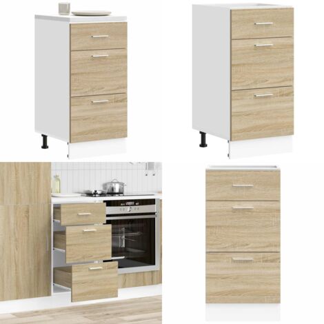 Armadio Inferiore “Lyon” Rovere Sonoma 40x46x81,5 cm - Armadio inferiore - Armadio cucina