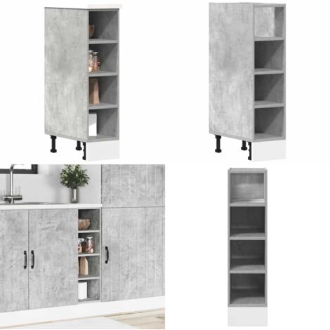 Armadio Inferiore “Riga” Grigio Cemento 20x44,5x81,5 cm - Armadio inferiore - Armadio cucina