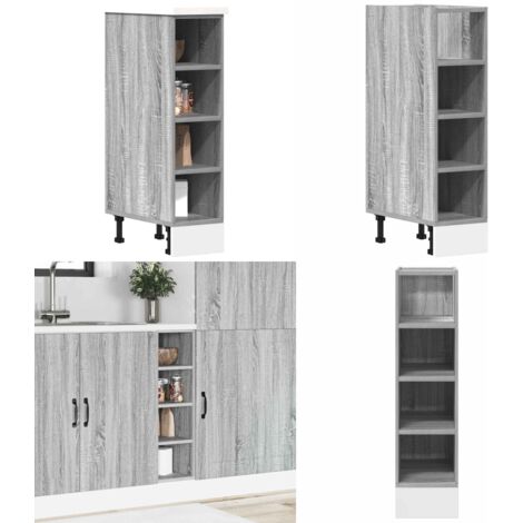 Armadio Inferiore “Riga” Grigio Sonoma 20x44,5x81,5 cm - Armadio inferiore - Armadio cucina