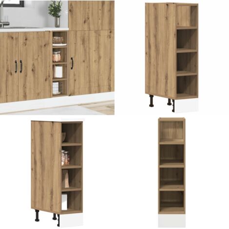 Armadio Inferiore “Riga” Rovere Artigianale 20x44,5x81,5 cm - Armadio inferiore - Armadio cucina