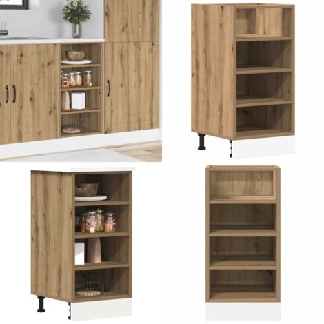 Armadio Inferiore “Riga” Rovere Artigianale 40x44,5x81,5 cm - Armadio inferiore - Armadio cucina