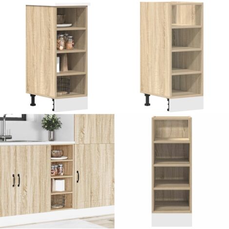 Armadio Inferiore “Riga” Rovere Sonoma 30x44,5x81,5 cm - Armadio inferiore - Armadio da cucina con ripiani