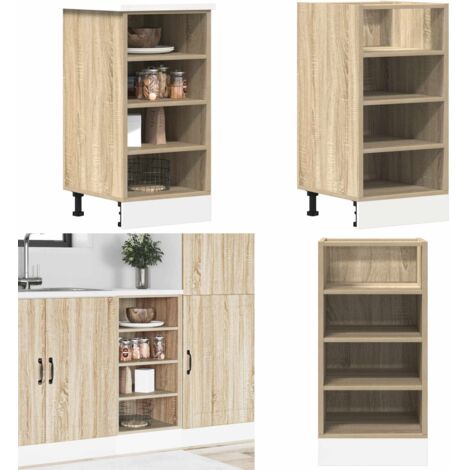 Armadio Inferiore “Riga” Rovere Sonoma 40x44,5x81,5 cm - Armadio inferiore - Armadio da cucina con ripiano