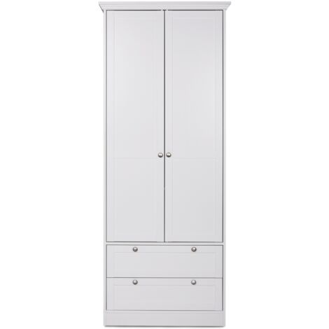 Armadio Landwood14 bianco due ante e due cassetti