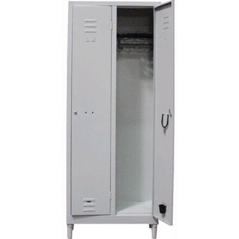 ARMADIO METALLO SPOGLIATOIO 2 POSTI  L 68 P35 H180CM 171K SMO