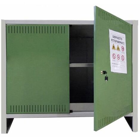 ARMADIO MINI FITOFARMACI 100X40X80 IN KIT CERTIFICATO PER PRODOTTI FITOSANITARI