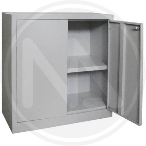 ARMADIO MINISPAZIO IN LAMIERA METALLO 2 ANTE BASSO CM95x40x80H ARMADI TUTTOPIANI