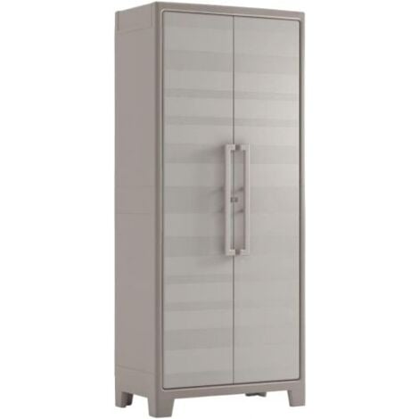 ARMADIO MOBILE IN RESINA KETER GULLIVER MULTISPACE 80X44X182 CM BEIGE (38886)