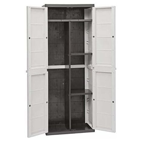 Armadio portascope 73x180H cm Bianco opaco con due ante Bianco