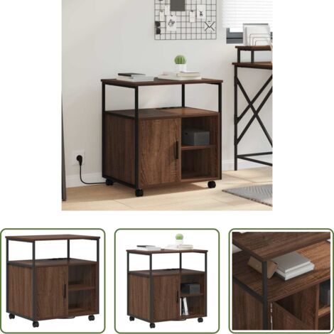 Armadio moderno -  Cabina con Stazione di Ricarica Rovere Marrone 61 x 46 x 67 cm