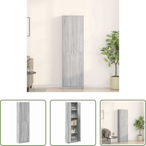 Armadio moderno -  Guardaroba Grigio Sonoma 55 x 25 x 189 cm Legno multistrato