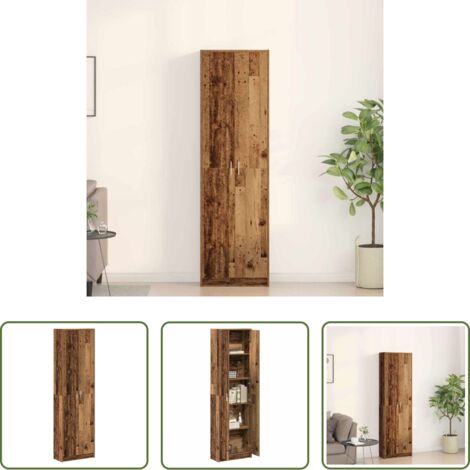 Armadio moderno -  Guardaroba Legno vecchio 55 x 25 x 189 cm Legno multistrato