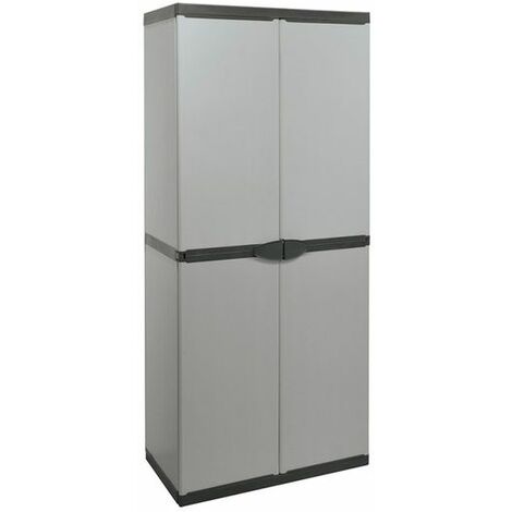 Armadio Modulare in Resina a 4 Ripiani e 2 Ante Mongardi 68X39,5X168CM - 7811C04