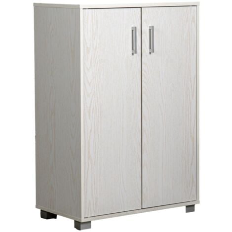 armadio multifunzione bellahome in laminato bianco venato basso 60x35x90 cm