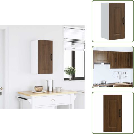 Armadio multistrato - vidaXL Pensile da Cucina Kalmar Rovere Marrone in Legno Multistrato - Armadio da cucina marrone