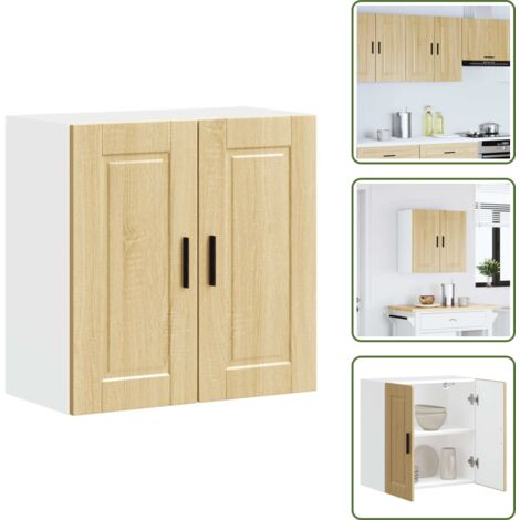 Armadio multistrato - vidaXL Pensile da Cucina Porto Rovere Sonoma in Legno Multistrato - Armadio con ripiani