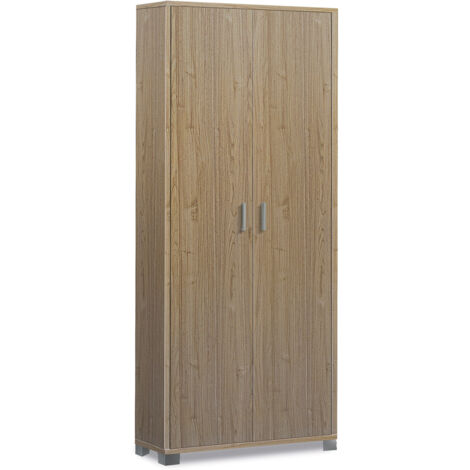Armadio Multiuso 2 Ante 83x190x29 cm Noce Stelvio