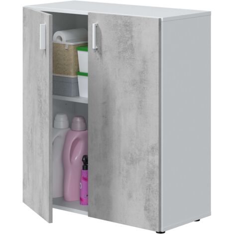 Armadio Multiuso 2 Ante - Bianco 37x92h cm