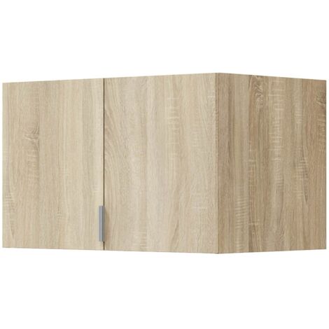Armadio Multiuso 2 Ante Carre, un Ripiano, 2 Ante, 51x49h cm Marrone Rovere