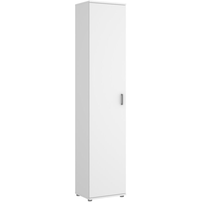 Armadio Multiuso 39x190h Cm Con Un'anta Bianco Opaco Marte