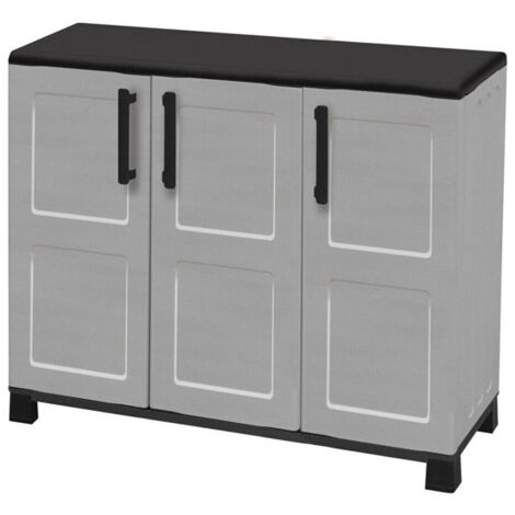 Armadio Basso Base 350 UW Interno / Esterno In Resina, Grigio L 35 X H 97 6 X P 43 8 Cm 1 Anta 18901974