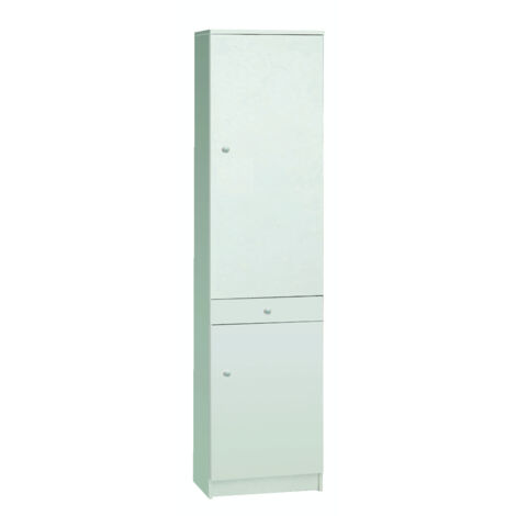 Armadio multiuso due ante Bianco Ossido 71x41x h110 cm
