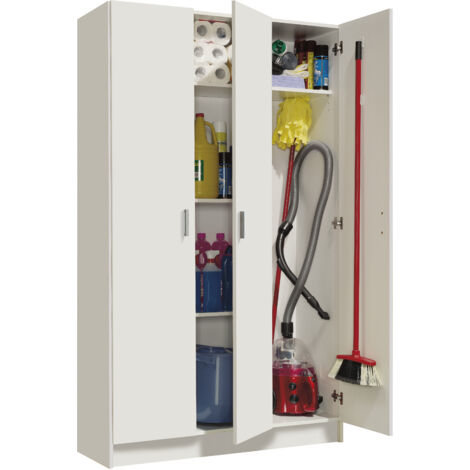 FORES HABITAT S.L.U. Armadio Multiuso Grande - Bianco 37x180h cm