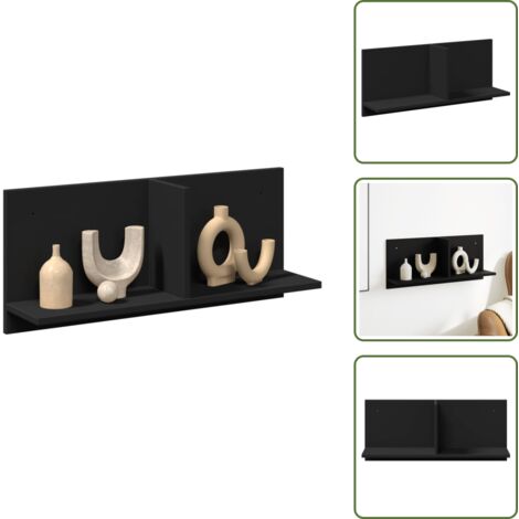 Armadio nero - vidaXL Mobile a Parete 70x16,5x30 cm Nero in Legno Multistrato - Armadio salvaspazio