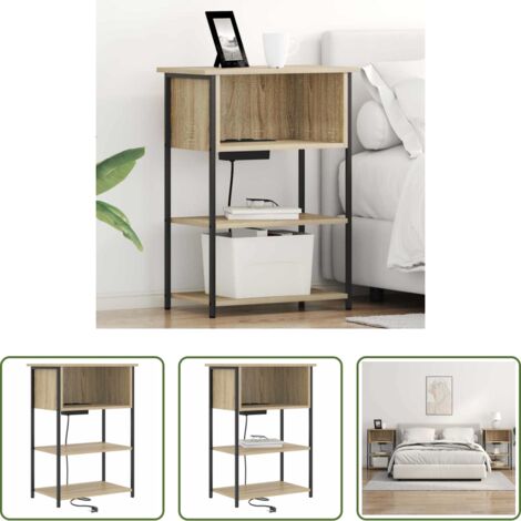 Armadio notte -  Armadio da Notte Rovere Sonoma 55 x 31 x 76 cm