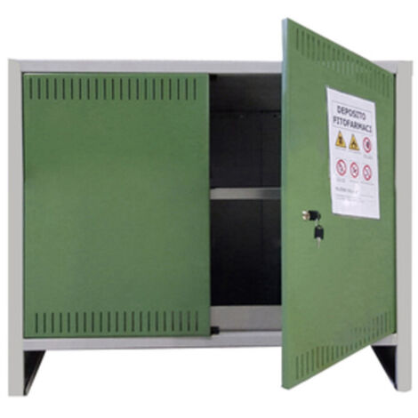 ARMADIO P/FITOFARMACI KIT 2 ANTE 100X40XH80CM  1 PZ