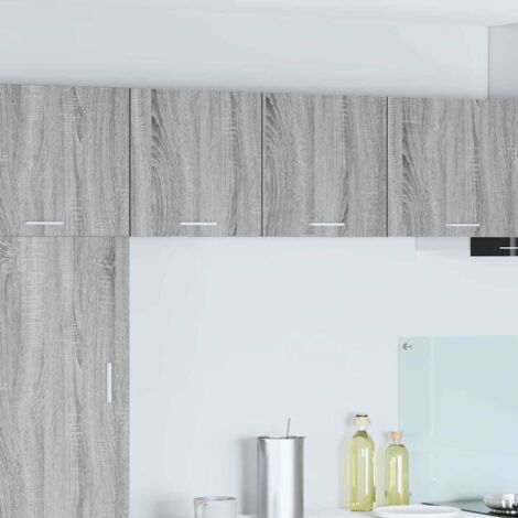 Armadio pensile 2 pcs Grigio Sonoma e Bianco 40 x 31 x 40 cm vidaXL