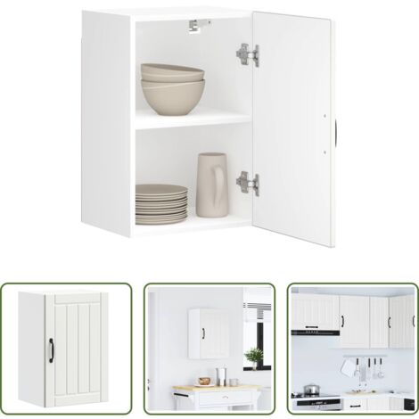 Armadio pensile -  Pensile da Cucina Lucca Bianco in Legno Multistrato