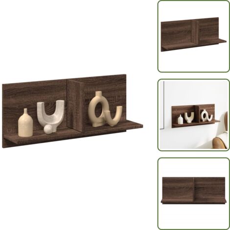 Armadio pensile - vidaXL Mobile a Parete 70x16,5x30 cm Rovere Marrone Legno Multistrato - Armadio in truciolato