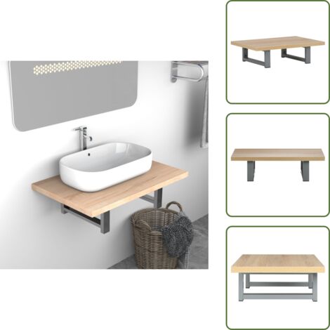 Armadio per bagno - vidaXL Mobili da Bagno Rovere 60x40x16,3 cm - Scaffale per bagno