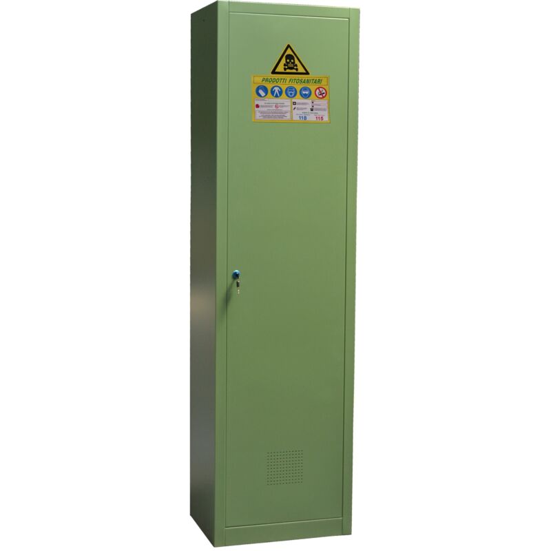 Armadio per deposito fitofarmaci / fitosanitari a 1 anta dim 54x45x200