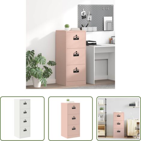 Armadio per file -  Armadio per File con cassetto Rosa 44 x 50 x 106.5 cm