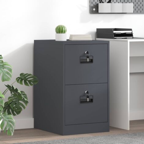 Armadio per File con cassetto Antracite 44 x 50 x 74,5 cm vidaXL
