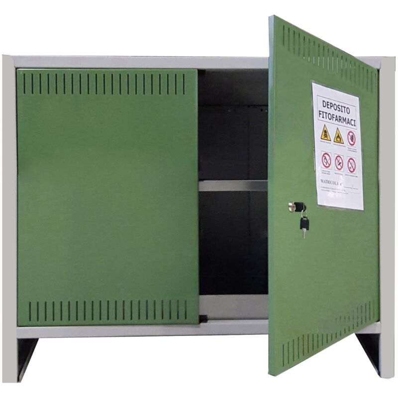 Prometal Armadio Per Fitofarmaci Kit 2a Cm.100x40x80h