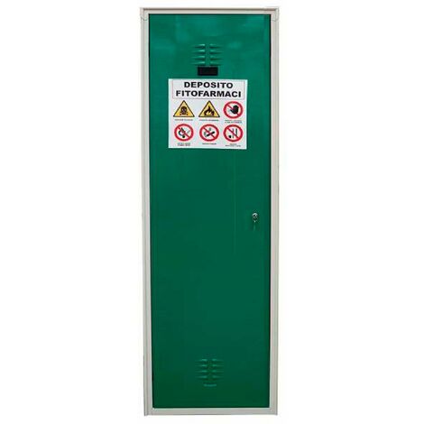 Armadio per fitosanitari a 1 anta 60x40x180cm