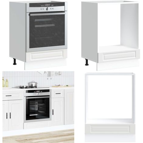 Armadio per Forno Porto Bianco in Legno Multistrato - Armadio in legno - Armadio da cucina