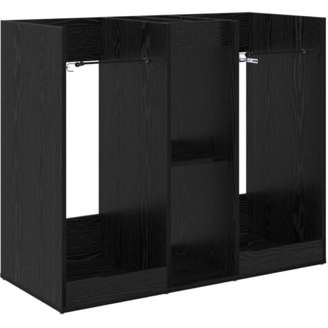 Armadio per Golf Tinta unita Rovere Nero 102 x 45 x 85,5 cm vidaXL