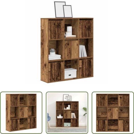 Armadio per libri -  Libreria Legno Vecchio 89x24x101,5 cm in Legno Multistrato