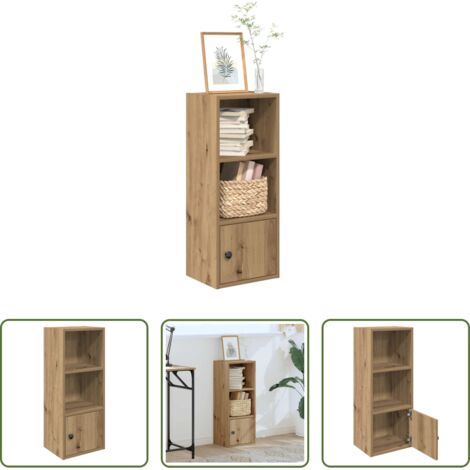 Armadio per libri -  Libreria Rovere Artigianale 31x24x77 cm in Legno Multistrato
